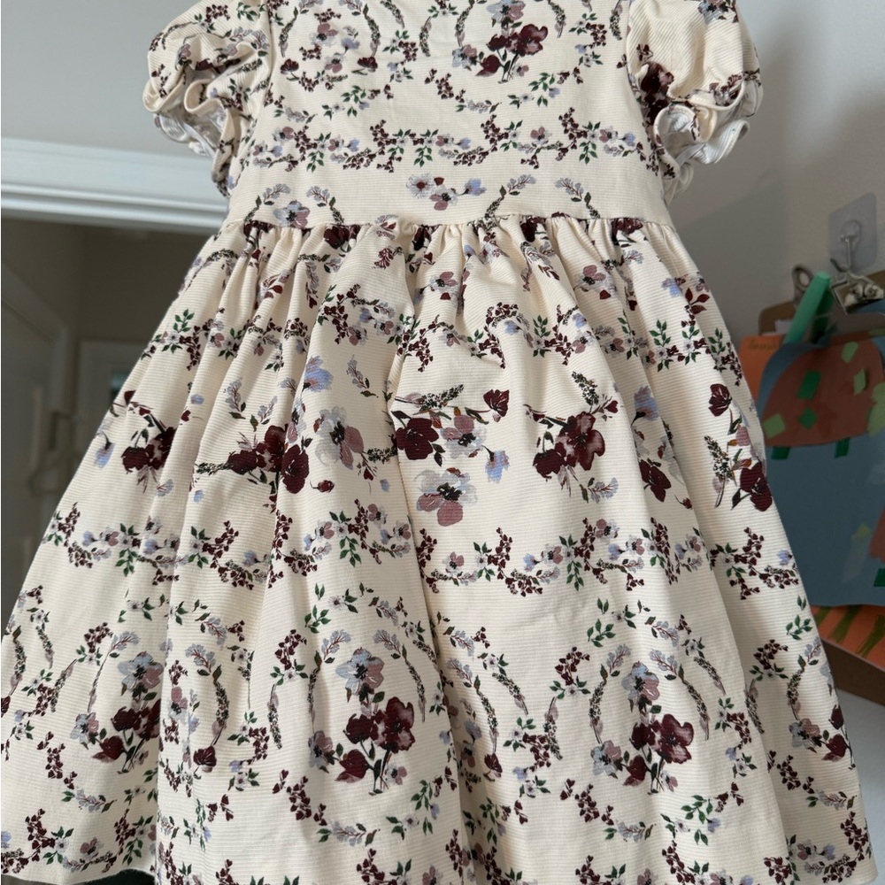 Edgehill Collection Brown Puff Sleeve Sundress